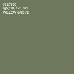 #6E785C - Willow Grove Color Image